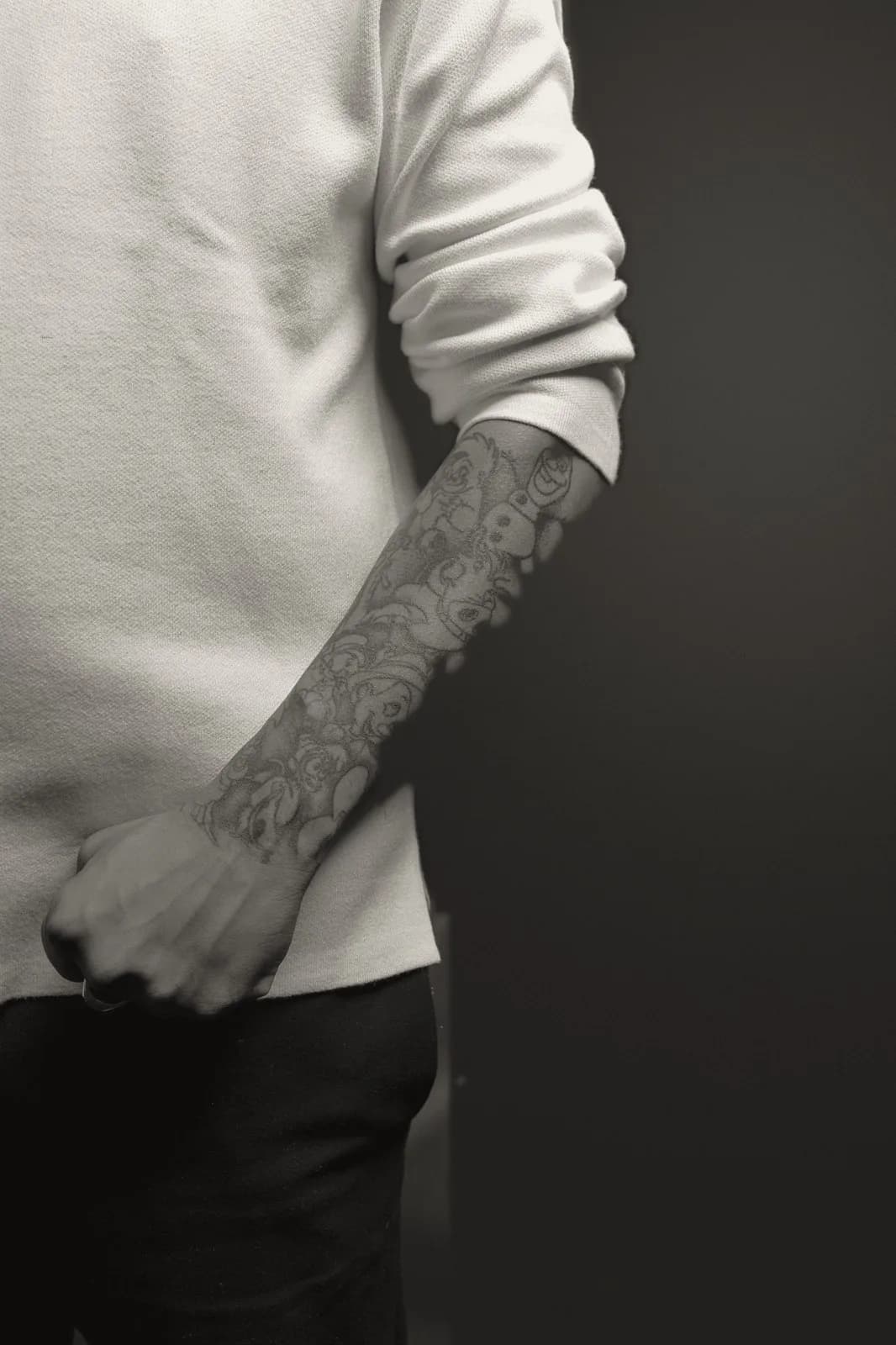 Onderarm met een Disney-sleeve